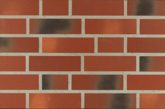 Фасадна клінкерна плитка 86305 rot-orange-kohle-bunt glatt