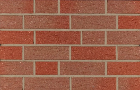 Фасадна клінкерна плитка 14590 rot-nuanciert genarbt besandet