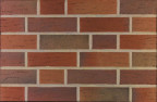 Фасадна клінкерна плитка 14050 rot-bunt genarbt